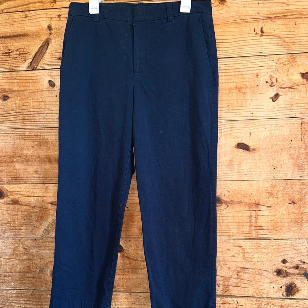 Vince. Navy Blue Cropped Ankle Pants